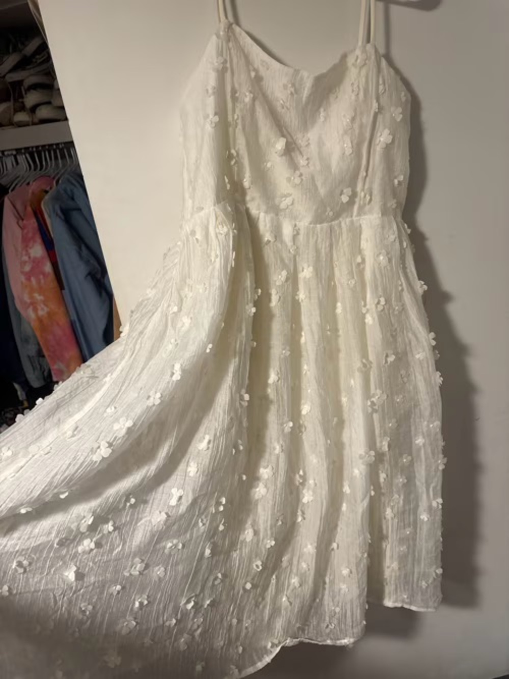 Avani 3D Floral Applique Midi Dress
